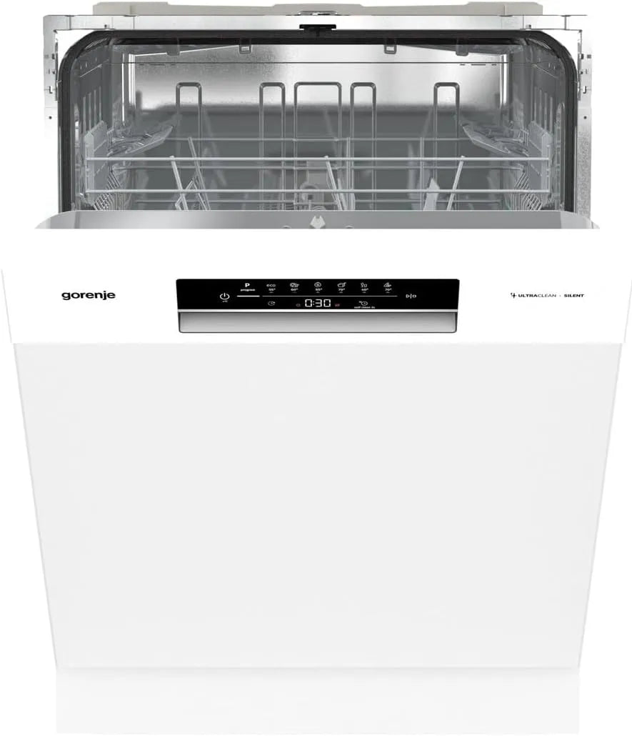 Gorenje Geschirrspüler GU642E90W EU/60, Maße 81,5 x 59,9 x 59,7 cm, 8 Programm, 60 breite, 13 Maßgedecke, 3 Körbe, Unterbaugerät, Made in EU, EEK: D