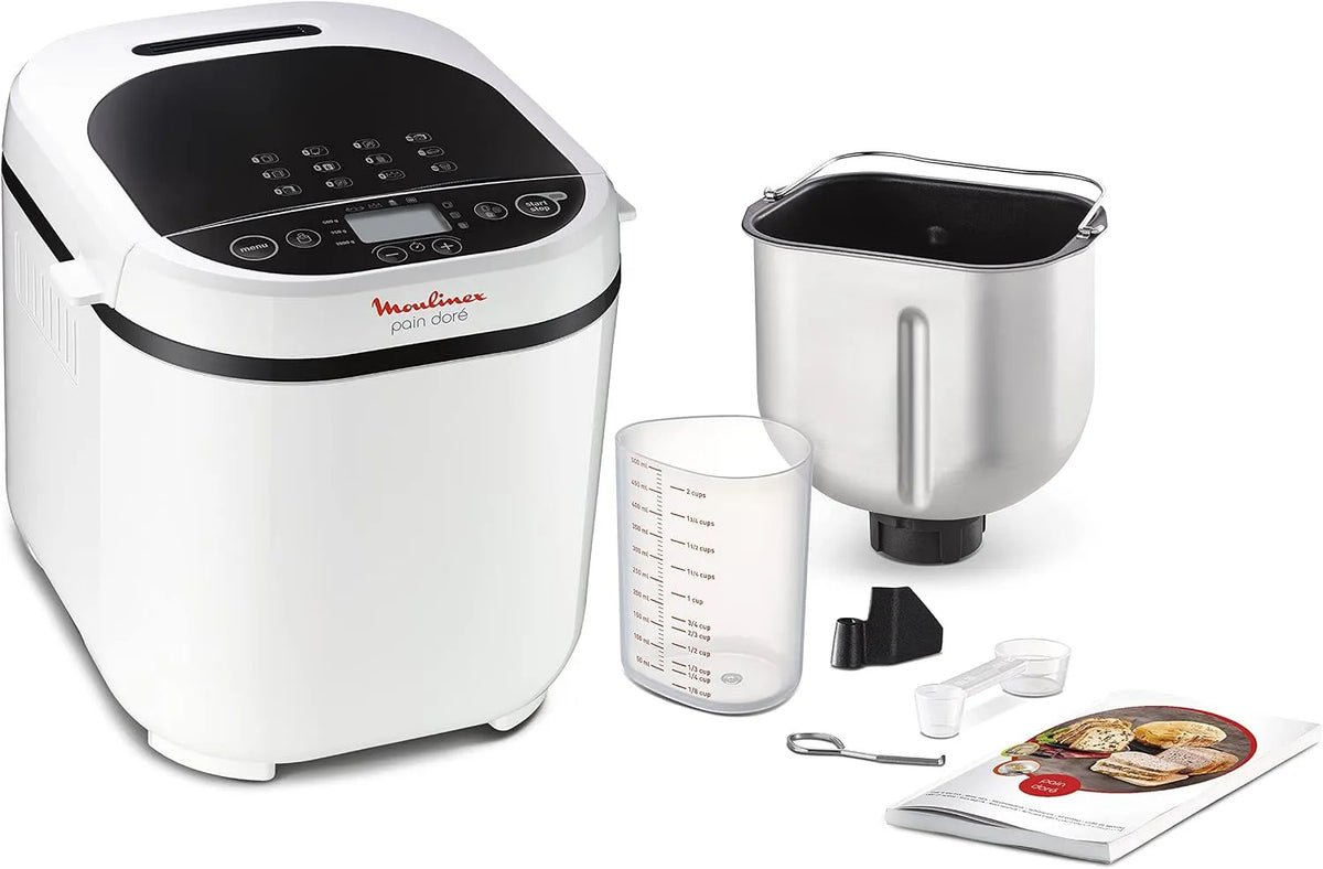 Moulinex, Brotbackautomat Programme Kunststoff 31 x 29 x 29 cm one size weiß
