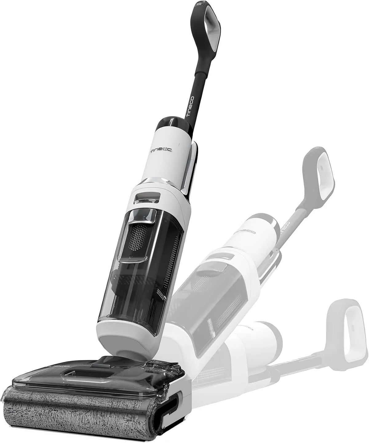 Nass- und Trockensauger 40min, Tineco Floor ONE S6 Stretch Lite, 180°Lay-Flat Nasssauger, Zentrifugallufttrocknung, Laufzeit