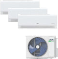 Klimaanlage AUX A++, Set Multi Split 36000 BTU, Leistung 10,5 kW, Außengerät + 3× Wandgerät mit WLAN, R32 Kältemittel, leise für 3 Räume, Modell R32