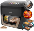Cecotec Heißluftfritteuse, Air Fryer Cecofry&Grill Smokin' 10000. 2200W, ohne Öl, Fassungsvermögen 10L, 10 Menüs, Temperaturregelung 40-200°C