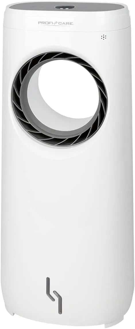 Ventilator PC-LK 3088 3in1 ProfiCare, WiFi-Steuerung, Luftkühler, Luftbefeuchter & Luftreiniger in Einem, Weiß-Titan, Multifunktionsdisplay