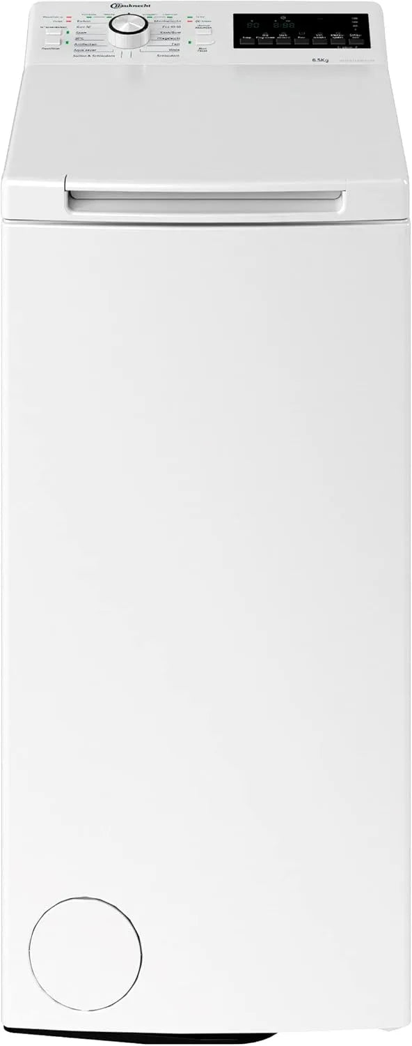 Bauknecht Waschmaschine 6513 1200, WMT Eco Smart Z C Toplader, 15° Green& Clean, UpM, ZEN Technology, SoftOpening, Gewicht 6,5 kg, Kurz 30', Weiß