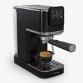 Klarstein Espresso-Siebträgermaschine, 20 Bar, Leistung 1350W, Fassungsvermögen 1,2L Wassertank, SteelPresso Touch Slim, Dampfdüse, Edelstahlgehäuse