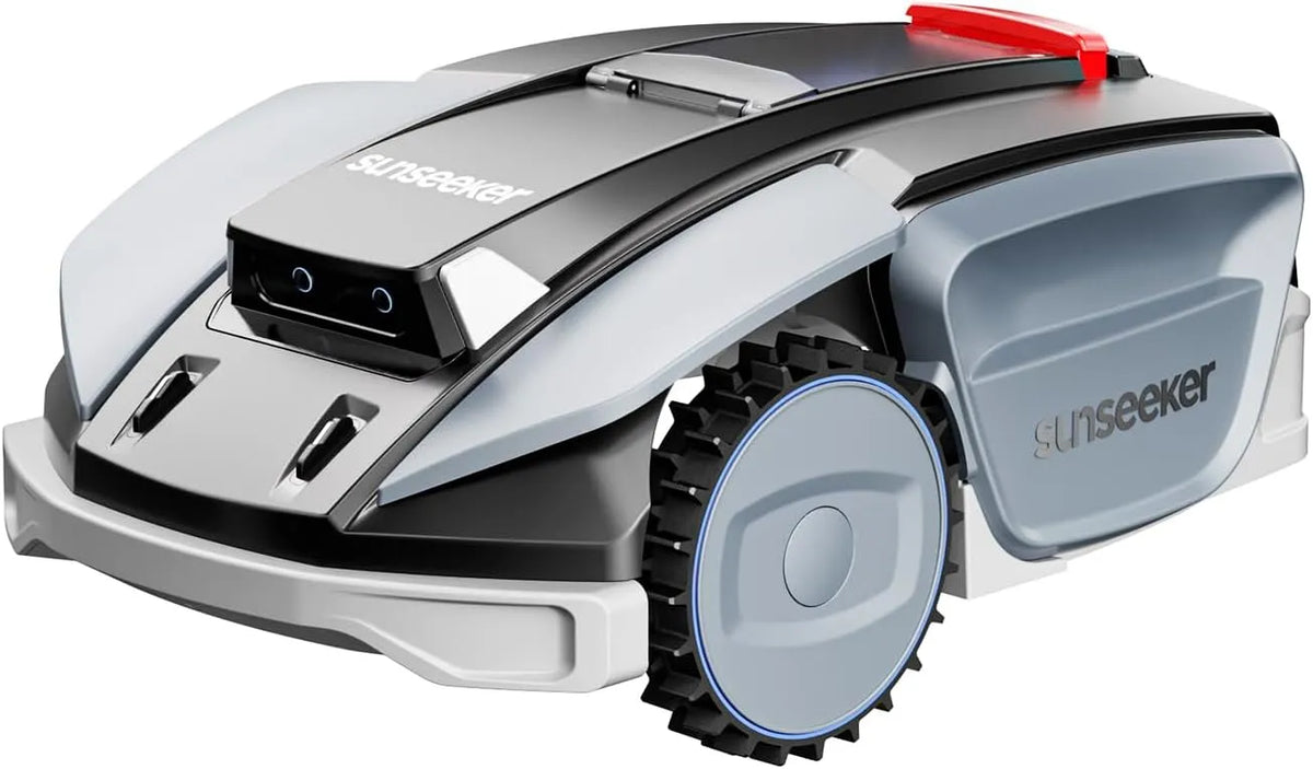 Rasenmäher 1600, Sunseeker S5 AWD Mähroboter ohne Begrenzungskabel ㎡, 60% Steigung, RTK + Vision Roboter mit KI-unterstützte Kartierung