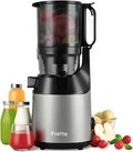 Entsafter Fretta, Slow Juicer mit 135MM Breite und Größere Fütterungsröhre, Einfacher Installation,250W, BPA-frei Tritan-Material