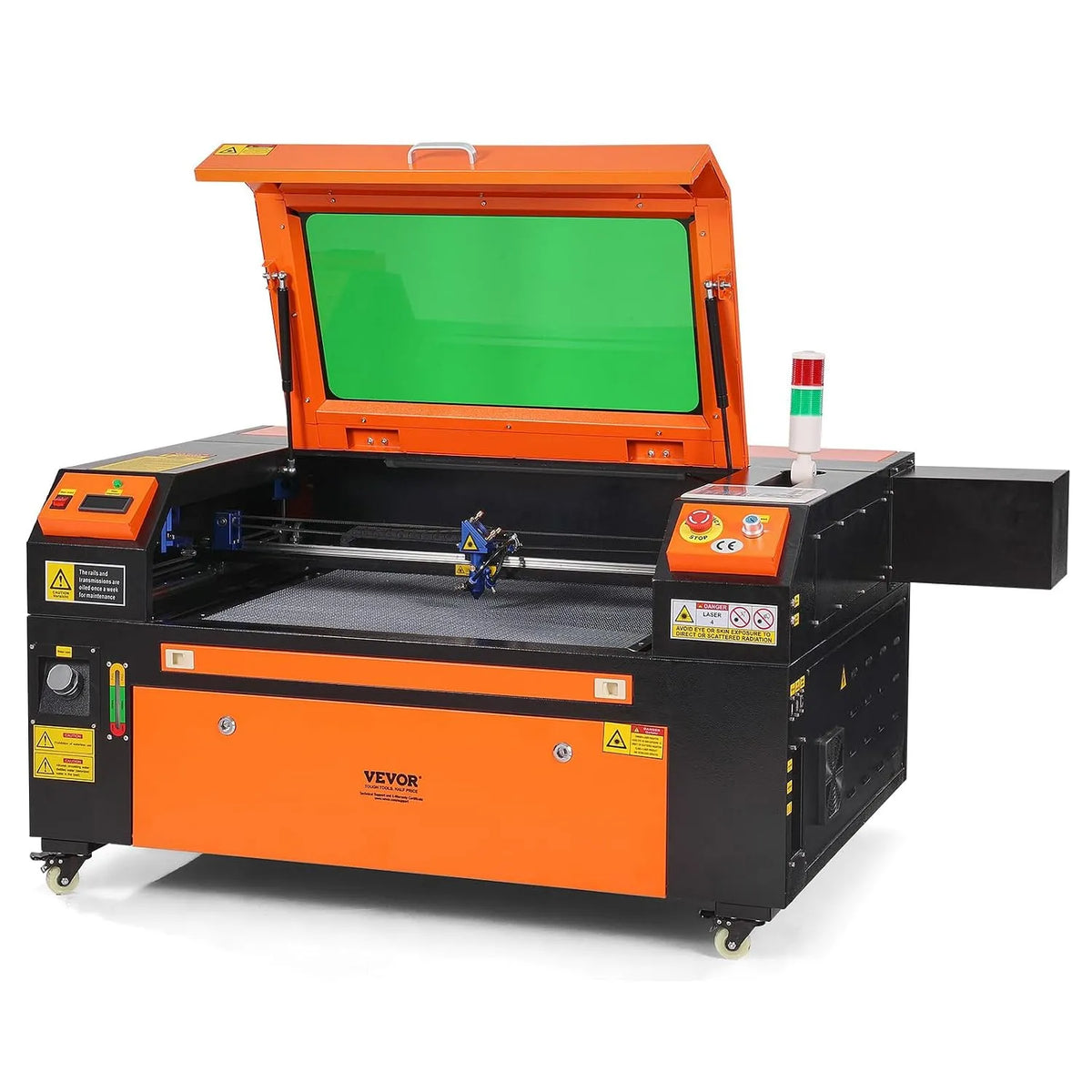 Vevor Modell 500mm 500mm CO2-Lasergravierer 500mm/s 2-Wege-Pass-Air-Assist, Leistung 80W, Maße 500x700mm, für Holz, s Laserschneidmaschine mit, Mac OS