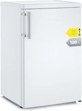 Severin Kühlschrank VKS 8808, Fassungsvermögen 120 L Nutzinhalt, Vollraumkühlschrank, große Veggiebox, weiß, 41 dB, extrem leise