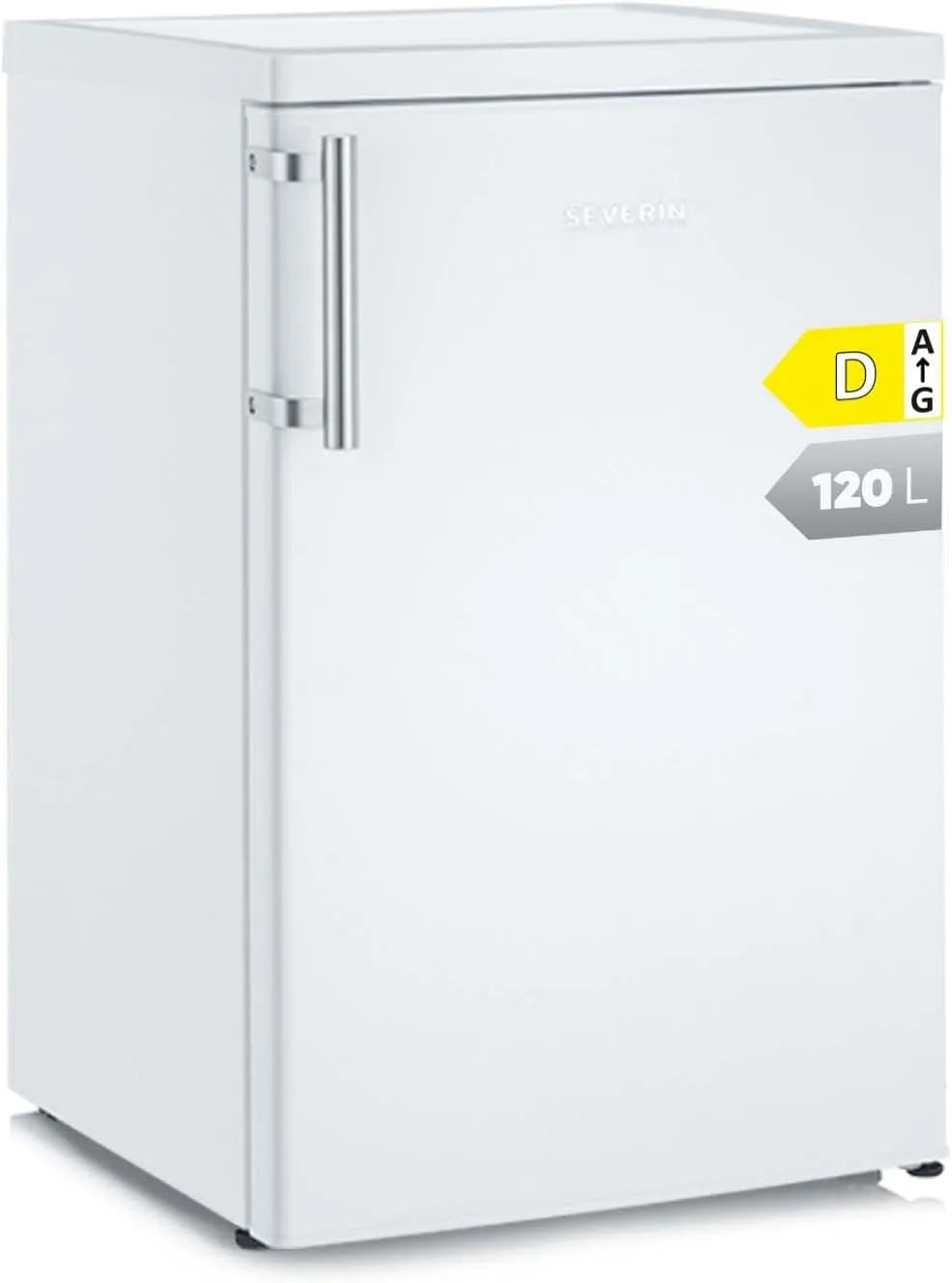 Severin Kühlschrank VKS 8808, Fassungsvermögen 120 L Nutzinhalt, Vollraumkühlschrank, große Veggiebox, weiß, 41 dB, extrem leise