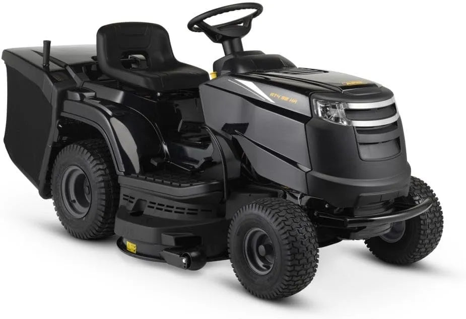 Alpina Stiga Modell 432cc, 98 HA Benzin-Gartentraktor AT4, 432cc Motor, Fassungsvermögen 240L Auffangbehälter, Mulchkit, 98cm Deck