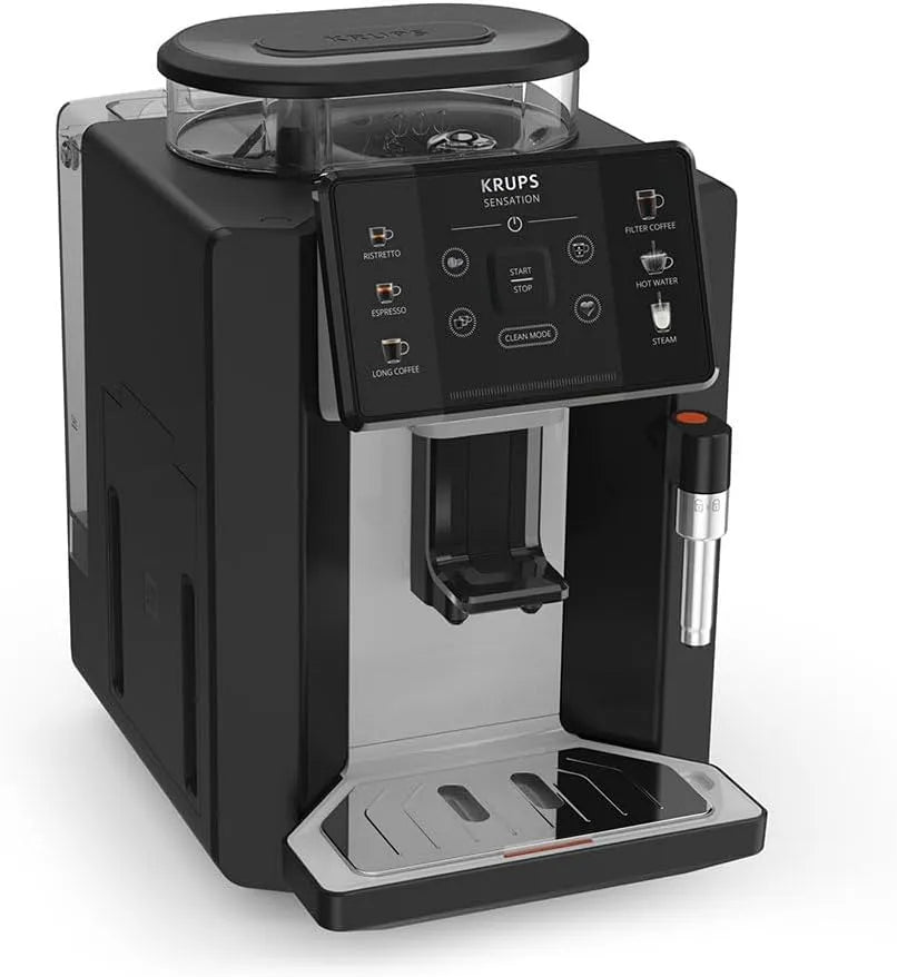 Krups Sensation Cafetera Superautomática mit Molinillo 15 Bares Negra C10 EA910A10