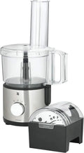 WMF Küchenmaschine, Kult X Edition Zerkleinerer mit 5 Zubehör-Scheiben, Leistung 500 W, Behälter 2,0l, Knetmesser, Stopfen, Edelstahl-Messer