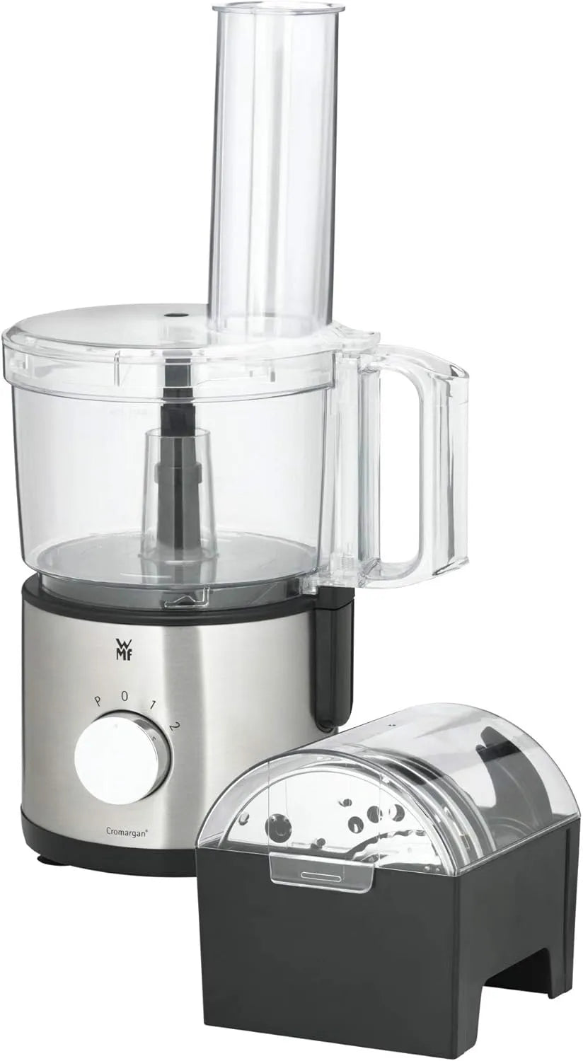 WMF Küchenmaschine, Kult X Edition Zerkleinerer mit 5 Zubehör-Scheiben, Leistung 500 W, Behälter 2,0l, Knetmesser, Stopfen, Edelstahl-Messer