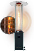 APANA Gasheizer, Leistung 12,5 kW Bellamente Cristal praktischer Gasheizstrahler für Terrasse Garten Balkon