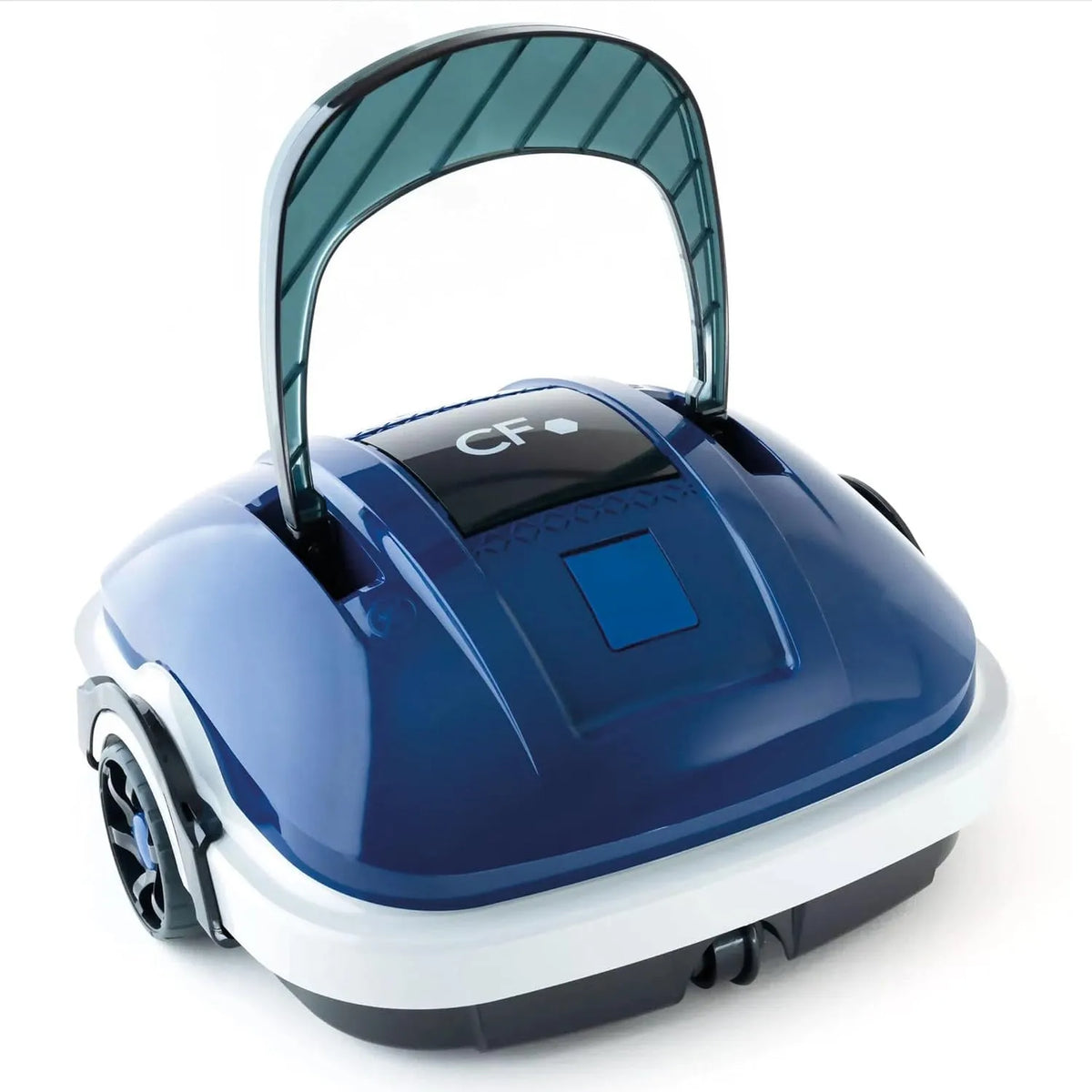 Poolroboter POWERHAUS24 CF 45 CL Kabelloser, Maße 340 x 350 x 330 mm, nur 3,6 kg, Akkubetrieb für bis zu 50m², 50-minütiger Reinigungsmodus, kompakt
