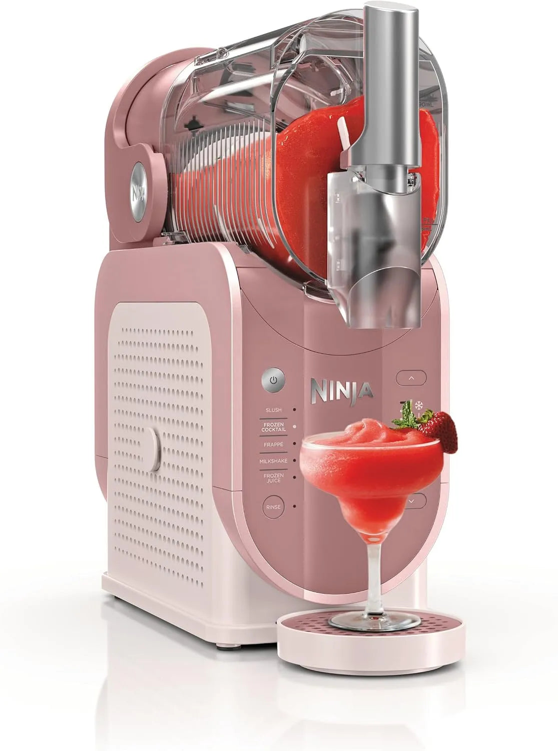 Ninja Modell FS301EUPK, SLUSHi Maschine für Slush, Frappé, ohne Eis oder Vorbereitungsaufwand, Rosa, fasst 1,9 L, Eis-Cocktails