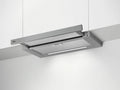 AEG Dunstabzugshaube DPS5650AM, max. 70 dB, max. 415 m³/h, Breite 60cm, min. 54, Flachschirm, Abluft oder Umluft, SoftTouch Tasten, Farbe Grau