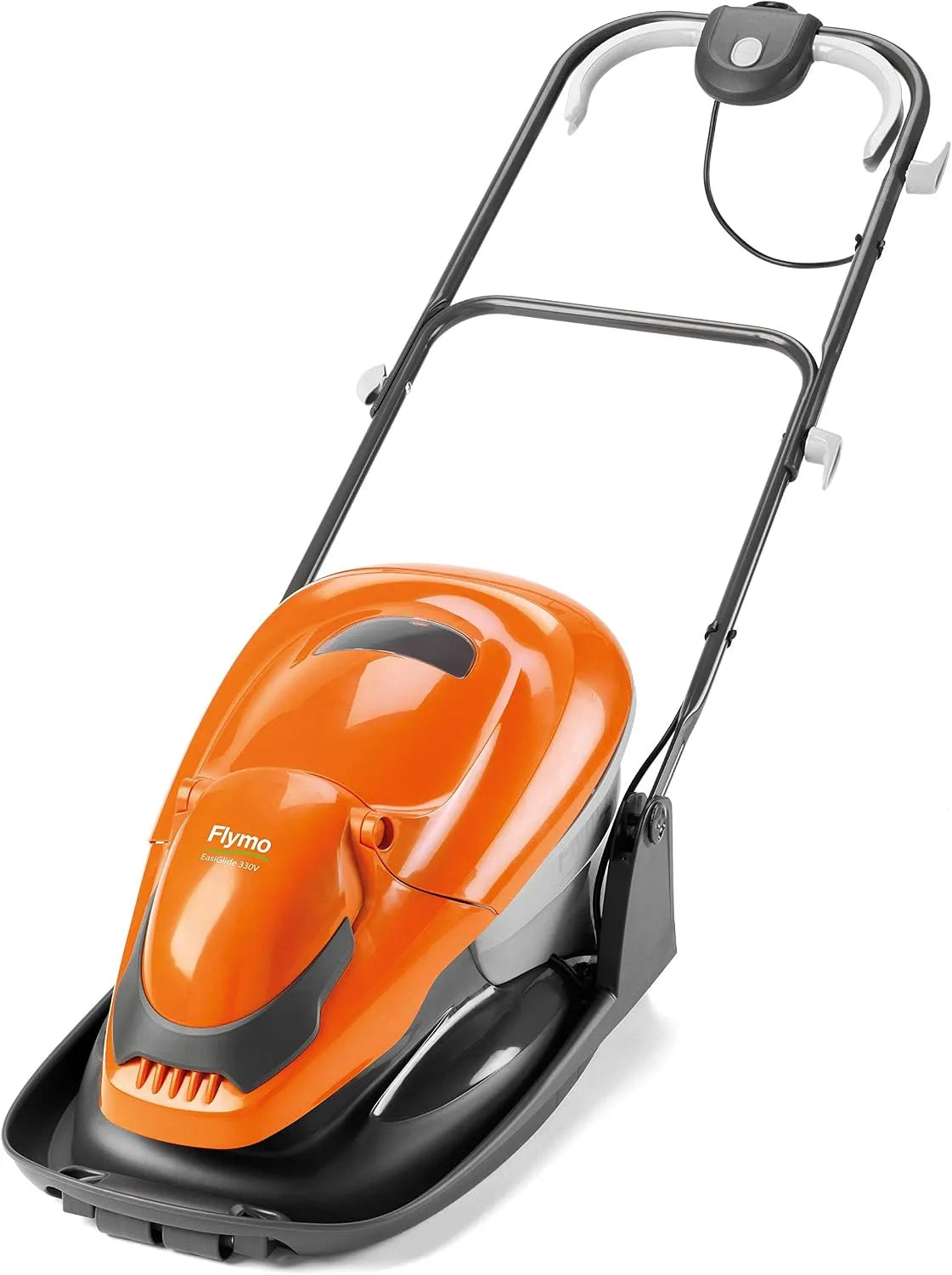 Rasenmäher, Flymo EasiGlide 330V Hover Collect, Leistung 1700W Motor, 33cm Schnittbreite, Fassungsvermögen 20L Grasbox, 10m Kabellänge