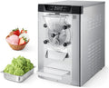 Vevor Eismaschine, Gewerbliche Eiscrememaschine 2000 W 12–20 L/h, Tischgerät für Gelato mit 6 L Edelstahlbehälter