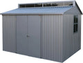 Gartenhaus, langlebig und wasserdicht Lagerschuppen, Fundament, aus Aluminium, 10 x 8, 7.24 m², mit Oberlicht