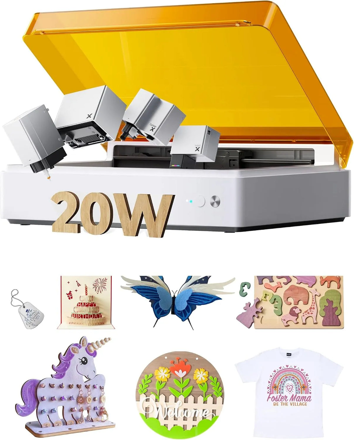 XTool M1 Ultra 4 in 1 Laser Graviermaschine 1000, Leistung 20W, Stanzmaschine, Geschenke Holzhandwerk SMB, Schneideklinge