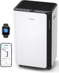 Luftentfeuchter 60m²/App 24h-Timer HUMILABS, Elektrisch 20L Für Räume von 60m², Fassungsvermögen 4,5L Wassertank, 3 Betriebsarten, Modell 60m²