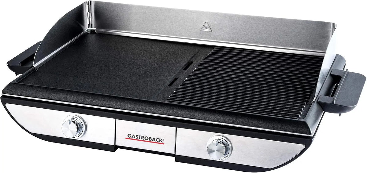 Tisch 42523, Elektro-Tischgrill 2300 Watt 1500 cm² große Grillfläche, GASTROBACK Design Tischgrill Advanced Pro BBQ, Einfache Reinigung