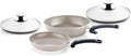Comfort & Classic Pfannen-Set Fissler Ceratal, + 2 Gratis Glas-Deckel, Keramik-beschichtet, Induktion, 24+28 cm, 4-teilig, Aluminium-Pfanne