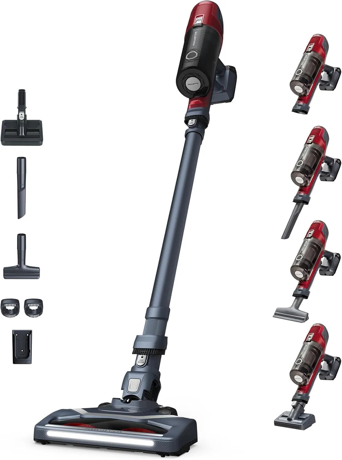Rowenta Staubsauger RH6878, X-Pert 6.60 Animal Akkustaubsauger, 100W Leistung, 45 Min Laufzeit, kabellos & beutellos, LED-Düse, herausnehmbarer Akku