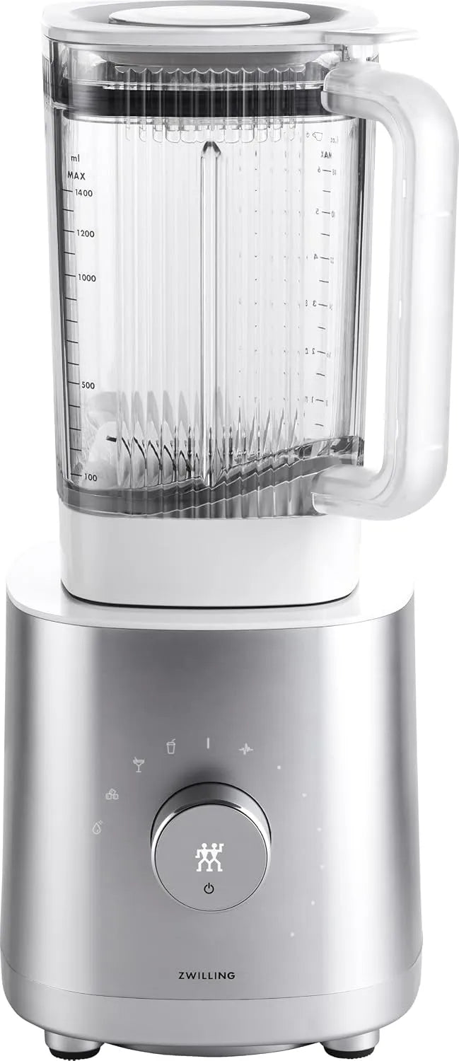Standmixer 1200-Watt-Hochleistungsmotor ZWILLING ENFINIGY, Universal 1.4 Liter, Mixer mit Edelstahl-Kreuzklinge &, Silber