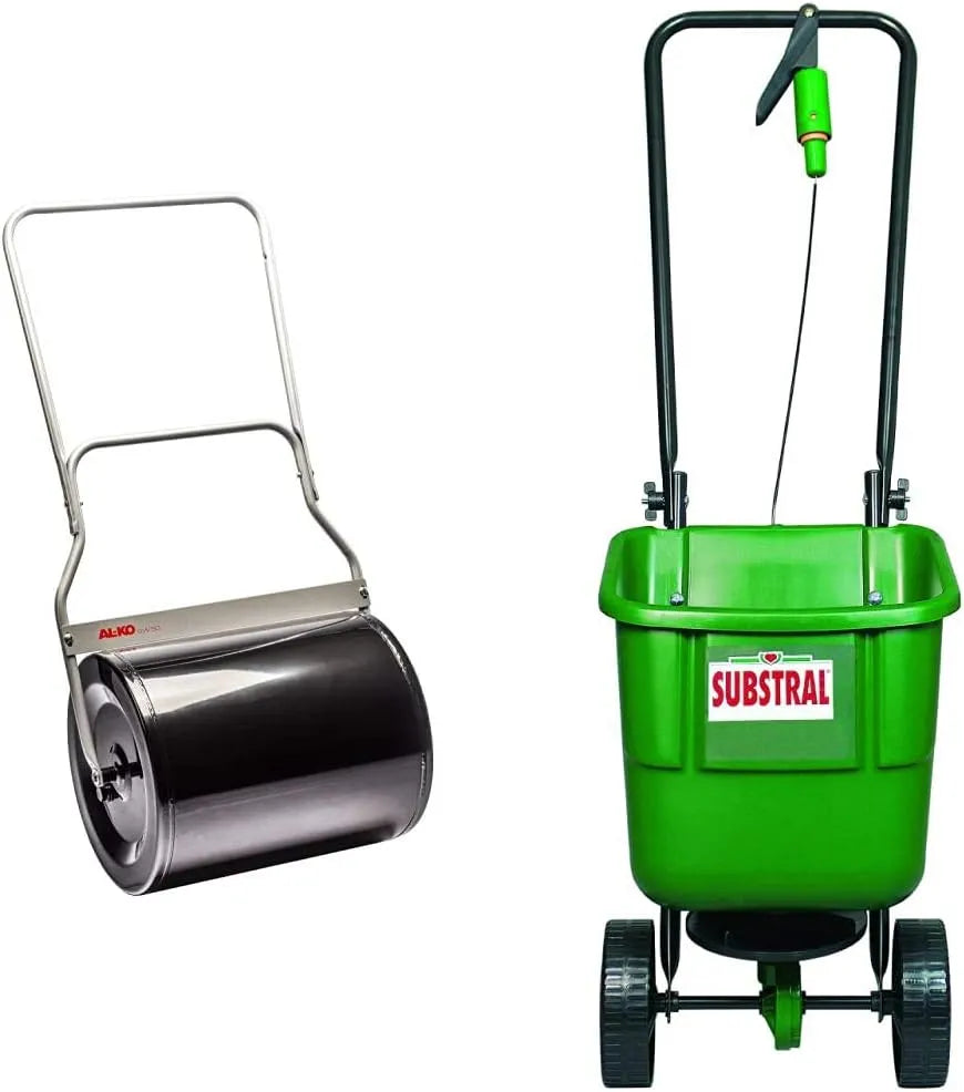 Arbeitsbreite GW 50 AL-KO Gartenwalze, Gewicht mit Sandfüllung 120 kg oder mit Wasser 72 kg, 1 St., Streuwagen