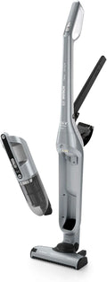 Bosch Akku-Staubsauger 2in1 BCH3P210, beutellos, Lange Laufzeit, Fugendüse, Silber, Flexxo Serie 4, kabelloser Handstaubsauger, hohe Saugleistung