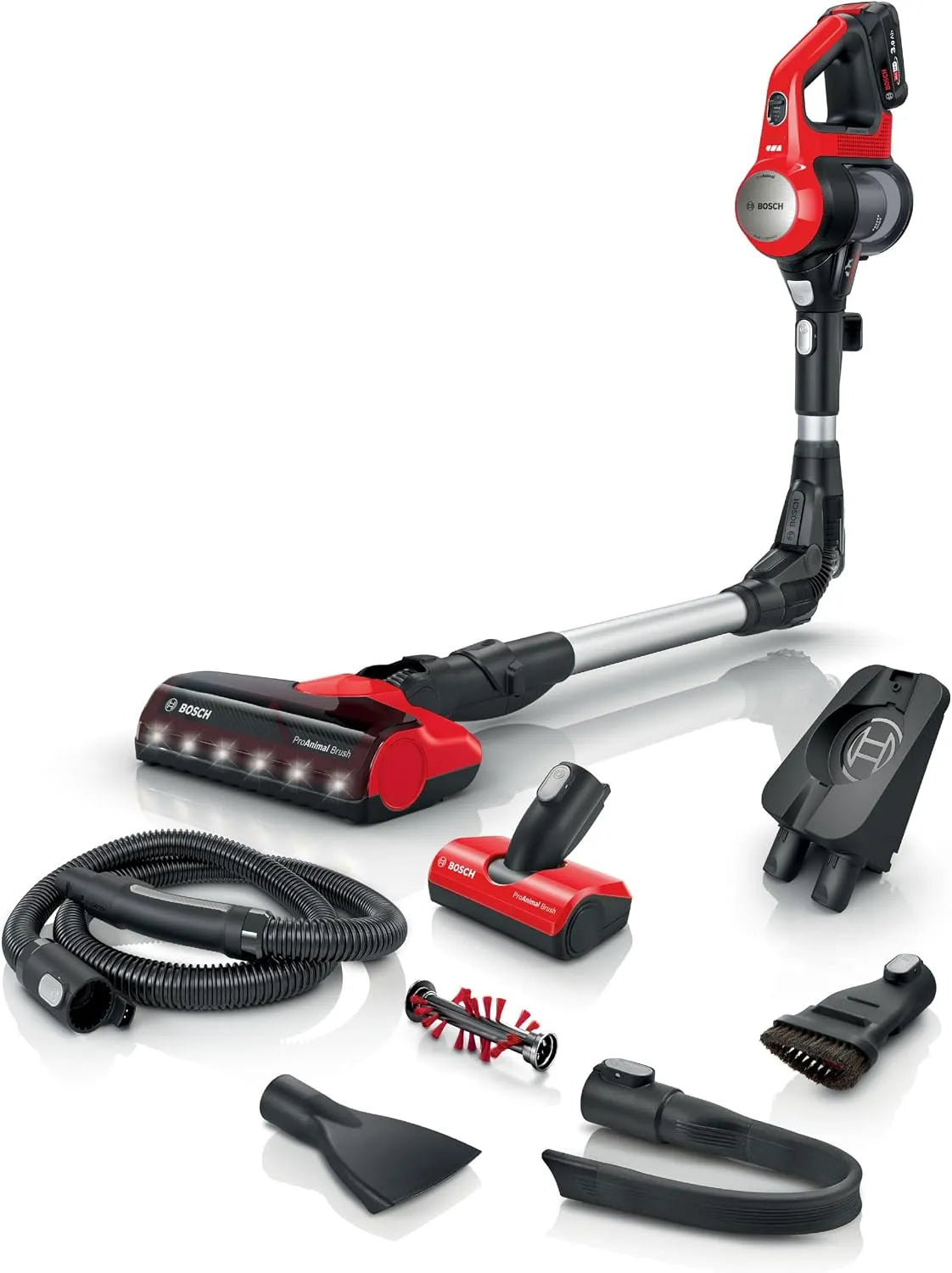 Staubsauger BCS711PET, mit 18 V Akku, ohne Beutel, Rot