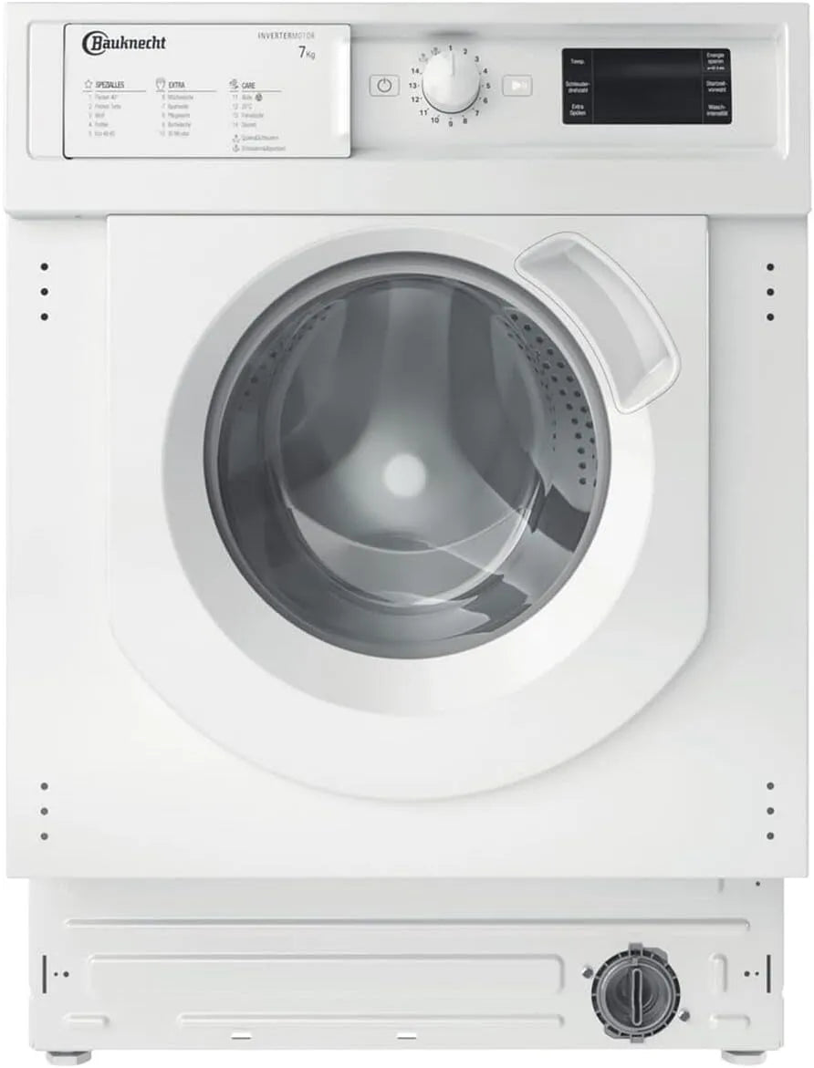 Bauknecht Waschmaschine 71483E Kurz30, Gewicht 7kg, Flecken 40°, BI WMBG DE N Einbau, Turo-Programm, Energy saver, Woolmark Green