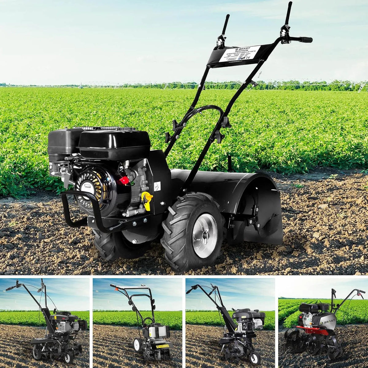 Modell Gartenfräse Benzin 6PS 7PS 25-85cm BRAST Motorhacke, Leistung 1,9kW, Leistung 5,15kW, 6 Modelle, BRB-AF 7500 B&S, Arbeitsbreite