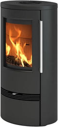 Kaminofen TT21RL, TermaTech Stahl 5 kW in Schwarz Danish Design Holzofen modern