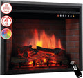 Elektrokamin 3D-Flammeneffekt, 12 Flammenfarben, 30 Zoll, Luca, Elektrischer Einbaukamin mit Heizung, Fernbedienung