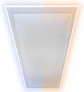 Modell mit Licht HF-HP500 Heidenfeld Infrarotheizung, 800 Watt Wechselbar, LED Rahmen, Deutsche Qualitätsmarke, 10 JAHRE, Fernbedienung