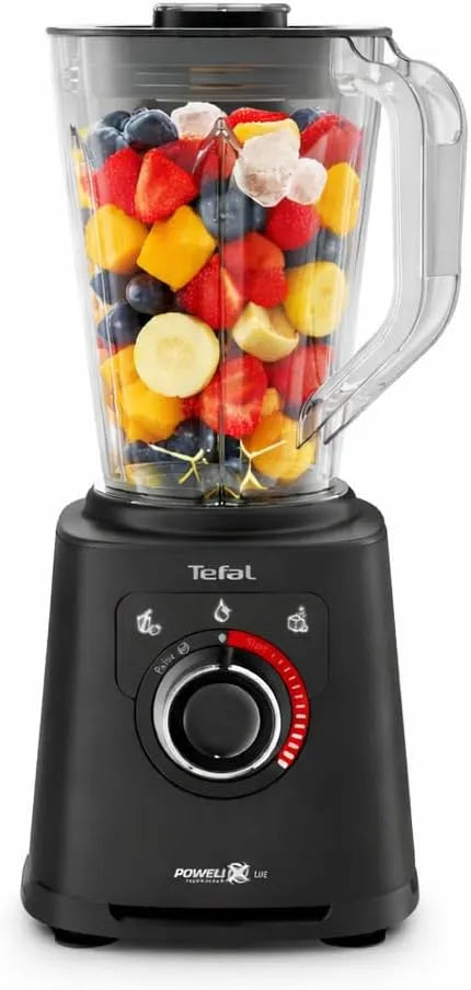 Tefal Standmixer BL88A831, 3 automatische Programme, Powelix-Klingentechnologie, einfache Reinigung, in Schwarz, 1,5 L nutzbare Kapazität