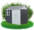 Gerätehaus Grindi, Gartenhaus Metall Betula, Gartenschrank, Geräteschuppen, 4,5 m2, 172x259x229, Gartenhütte, Fahrradgarage
