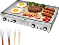 Grill, Profi Gastro Elektrogrill Elektrische Grillplatte mit 66 cm Grillfläche, Tischgrill mit Zeitschaltuhr
