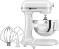 KitchenAid Küchenmaschine 5KSM55SXXEWH, HEAVY DUTY MIT SCHÜSSELHEBER 5,2 L, WEISS