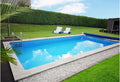 Pool, Breite 300 cm, 5-tlg., KWAD Set: Rechteckpool mit Edelstahlleiter