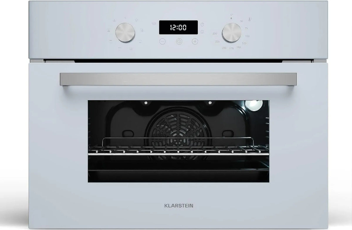 Klarstein Kochfeld, Einbau-Backofen Ohne, Fassungsvermögen 41 L, 8 Funktionen, SpaceSmart Einbaubackofen, Energieklasse A, Dampfreinigung