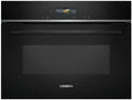 Siemens Mikrowelle CE732GXB1 iQ700 cookControl10, Einbau, Automatikprogramme, Mikrowellen-Invertertechnologie, in Schwarz, Maße 60 x 45 cm