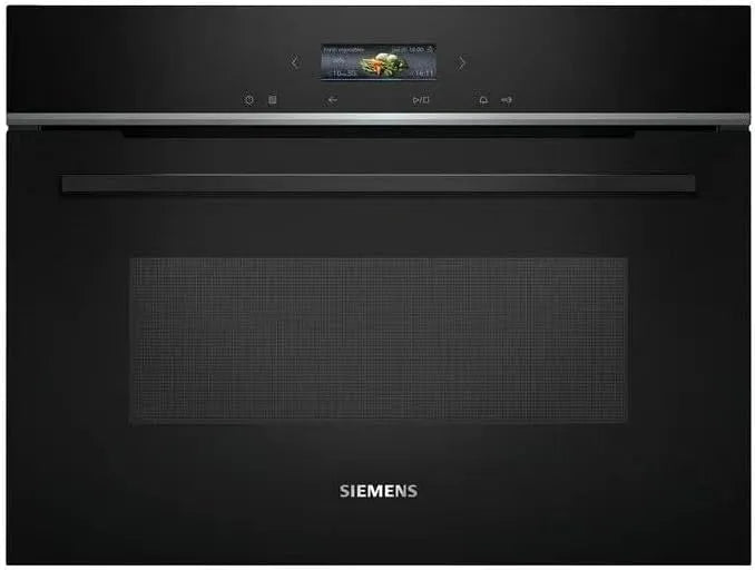 Siemens Mikrowelle CE732GXB1 iQ700 cookControl10, Einbau, Automatikprogramme, Mikrowellen-Invertertechnologie, in Schwarz, Maße 60 x 45 cm