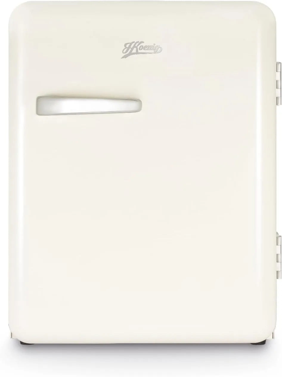 Kühlschrank Toad8, H.Koenig Mini Bar Vintage 31L, Mini, Temperatur einstellbar 6°-15°C, 24dB, kompakt, für Lebensmittel, Getränke, Kosmetik