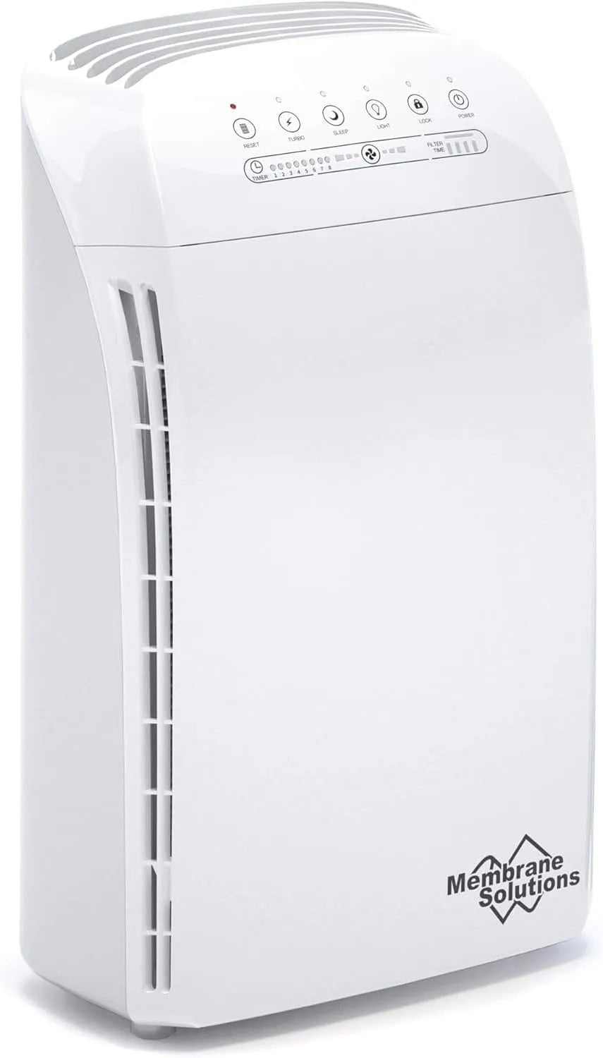 Luftreiniger MSA3 H13 Membrane Solutions, Allergiker für Wohnung 147m² Raucherzimmer, HEPA Luftfilter 22dB,1 µm, Tierhaare Gerüche