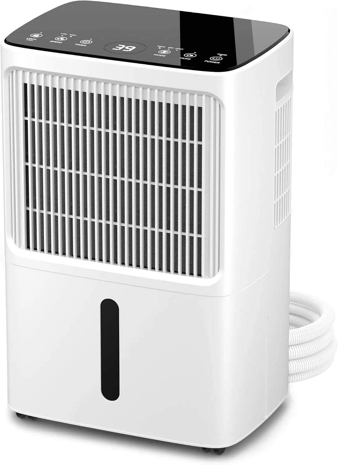 Luftentfeuchter 24h, entfernt 16L Feuchtigkeit je, für Raumgröße ca. 70m², 140m³, mit LED Display, Timer & Kindersicherung