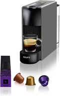 Nespresso Krups Modell XN110B, Essenza Mini Kaffeekapselmaschine, Fassungsvermögen 0,6 L, 19 bar, Farbe Grau, Energiesparmodus